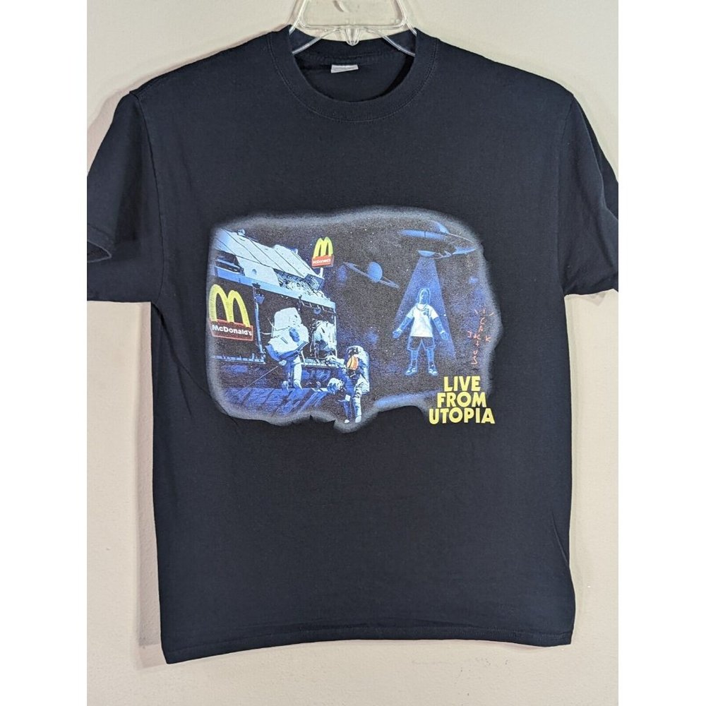 Travis Scott Cactus Jack Live At Utopia McDonald's Graphic T-shirt Repop Medium
